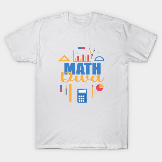 Math Diva T-Shirt by A Zee Marketing